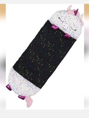 Happy Nappers Black And White Shimmer Unicorn Size Large - NEW